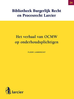 cover image of Het verhaal van OCMW op onderhoudsplichtigen